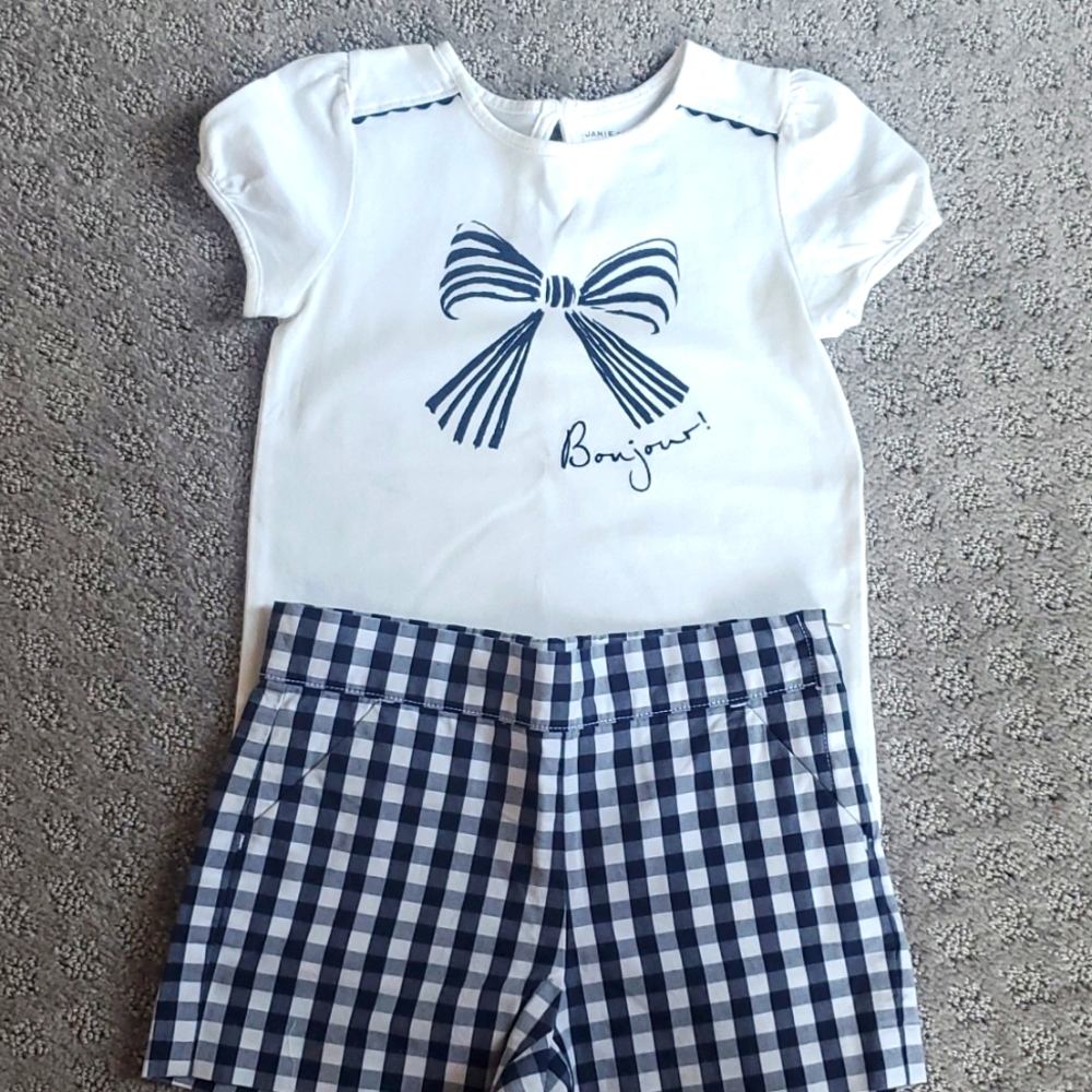 Janie and Jack short set with matching top